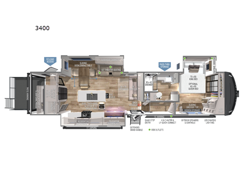 Model Z 3400 Floorplan Image