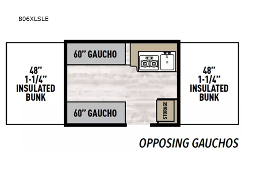 Clipper Camping Trailers 806XLSLE Floorplan Image