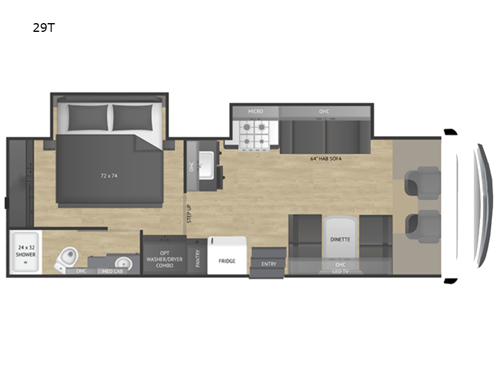 Triumph 29T Floorplan Image