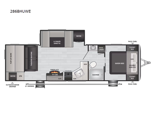 Springdale 286BHUWE Floorplan Image