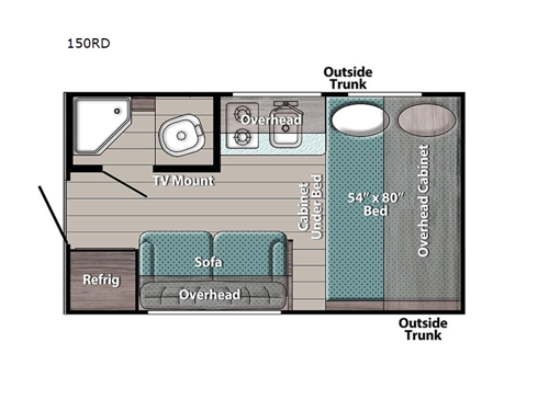 Trail Boss 150RD Floorplan