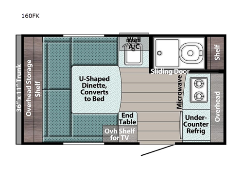 Trail Boss 160FK Floorplan