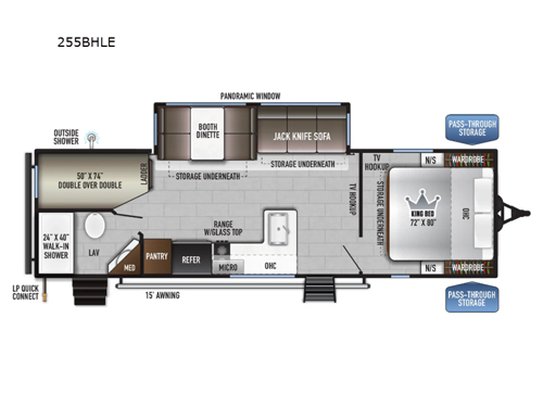 Della Terra LE 255BHLE Floorplan Image