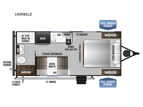 Della Terra LE 160RBSLE Floorplan Image