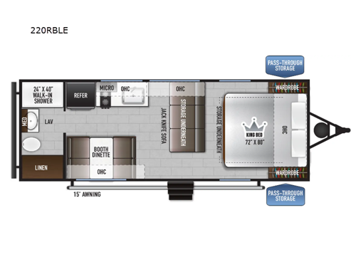 Della Terra LE 220RBLE Floorplan Image