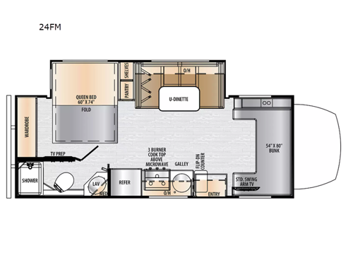 Entrada M-Class 24FM Floorplan Image