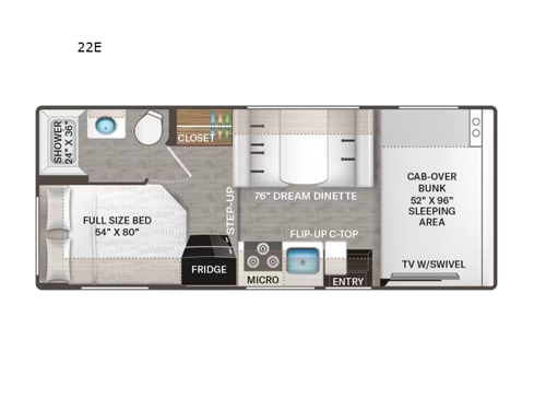 Four Winds 22E Floorplan Image