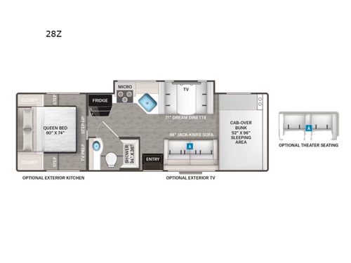 Four Winds 28Z Floorplan Image