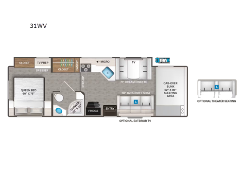 Four Winds 31WV Floorplan Image