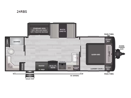 Hideout 24RBS Floorplan