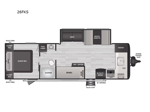 Hideout 26FKS Floorplan Image