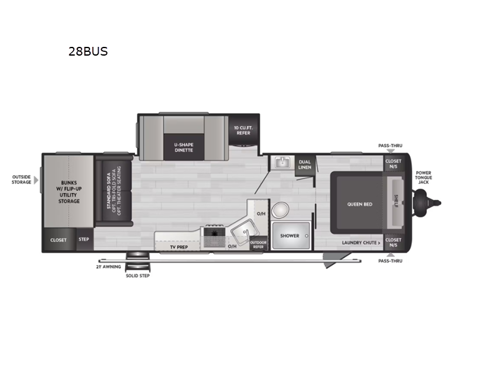 Hideout 28BUS Floorplan Image