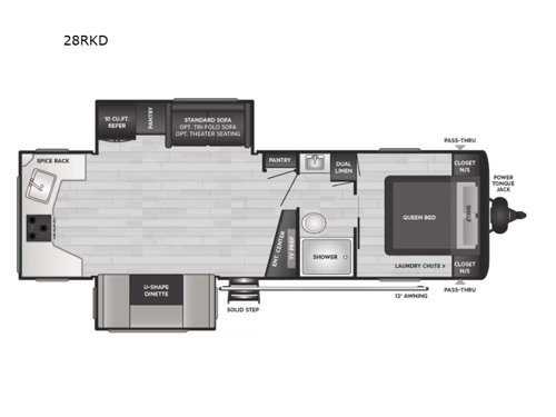 Hideout 28RKD Floorplan Image