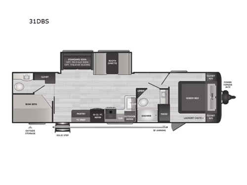 Hideout 31DBS Floorplan Image