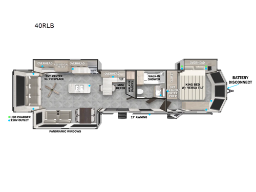 Wildwood Lodge 40RLB Floorplan