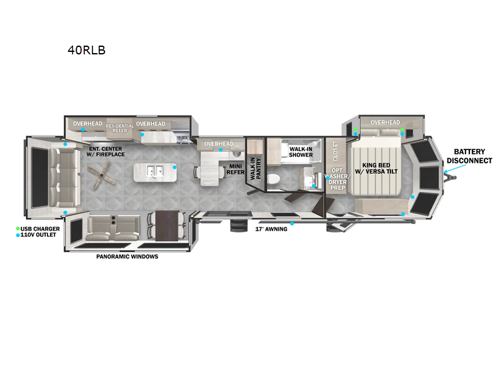 Wildwood Lodge 40RLB Floorplan Image