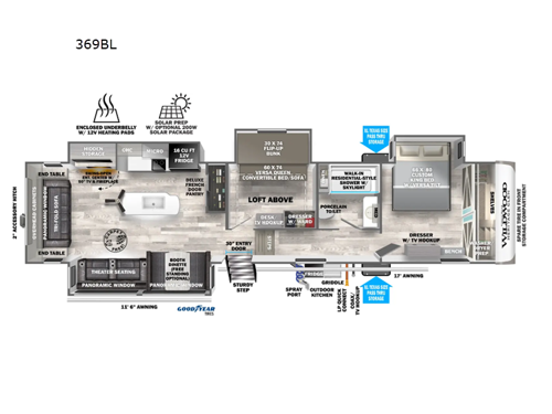 Wildwood Heritage Glen 369BL Floorplan Image