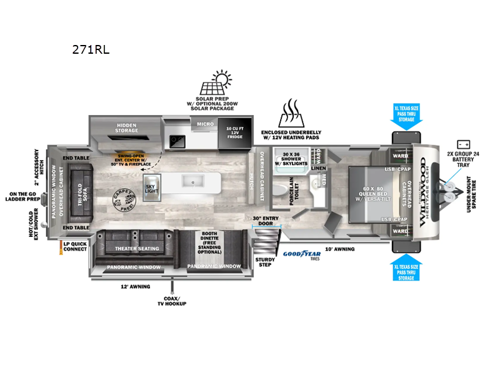 Wildwood Heritage Glen 271RL Floorplan Image