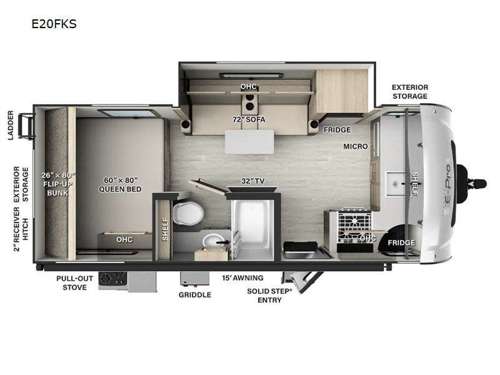 Flagstaff E-Pro E20FKS Floorplan