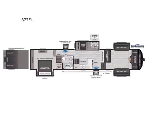 Montana High Country 377FL Floorplan Image