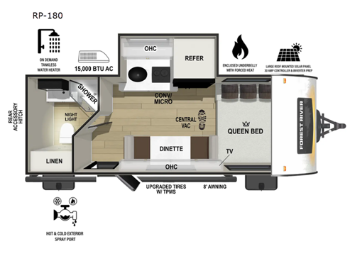 R Pod RP-180 Floorplan Image