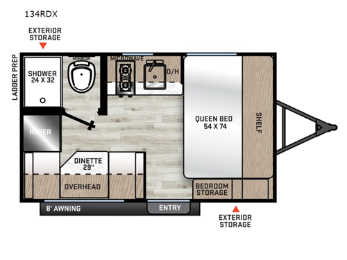 Catalina Summit Series 7 134RDX Floorplan