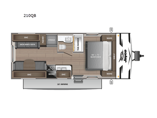Jay Flight SLX 210QB Floorplan