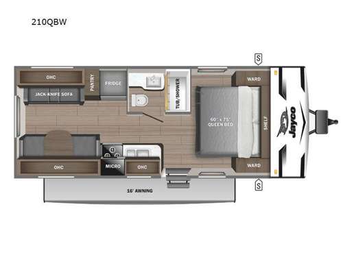 Jay Flight SLX 210QBW Floorplan