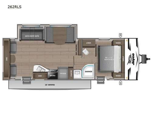 Jay Flight SLX 262RLS Floorplan