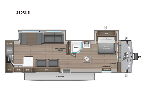 Jay Flight 290RKS Floorplan