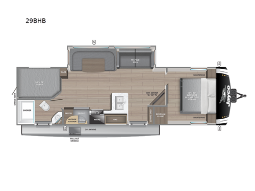 Jay Feather 29BHB Floorplan