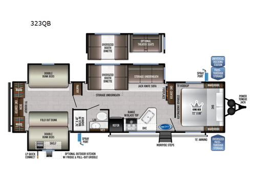 Della Terra 323QB Floorplan Image