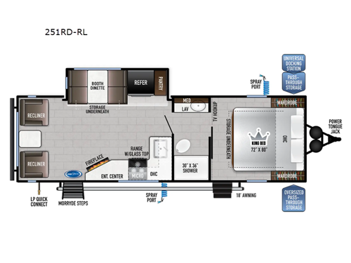 Della Terra 251RD-RL Floorplan Image