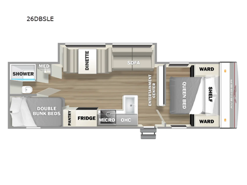 Avenger LE 26DBSLE Floorplan Image