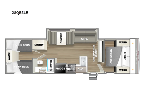 Avenger LE 28QBSLE Floorplan Image