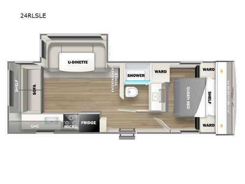 Avenger LE 24RLSLE Floorplan Image