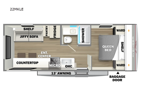 Avenger LE 22MKLE Floorplan Image