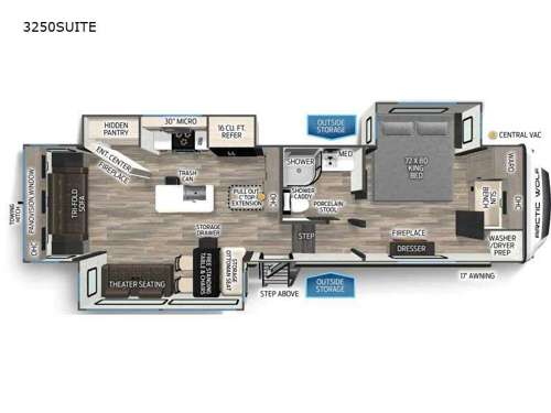 Cherokee Arctic Wolf Suite 3250 Floorplan