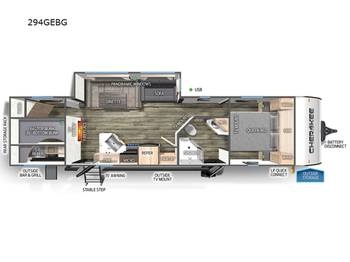 Cherokee 294GEBG Floorplan