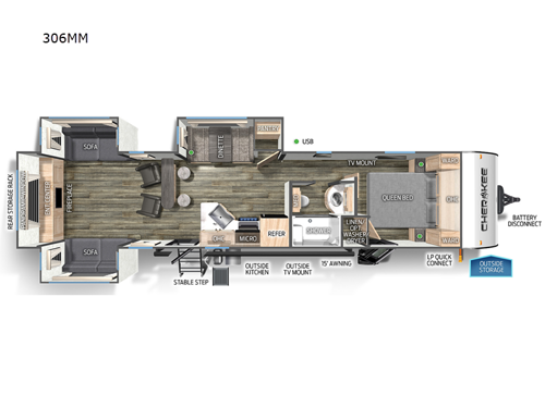 Cherokee 306MM Floorplan