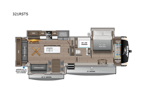 Eagle 321RSTS Floorplan