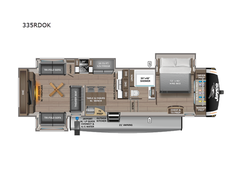 Eagle 335RDOK Floorplan Image