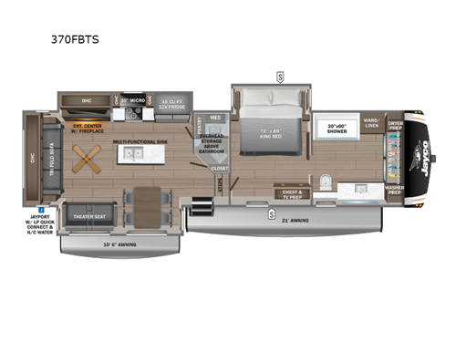 Eagle 370FBTS Floorplan Image