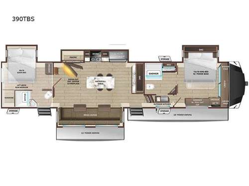 Open Range 3X 390TBS Floorplan Image