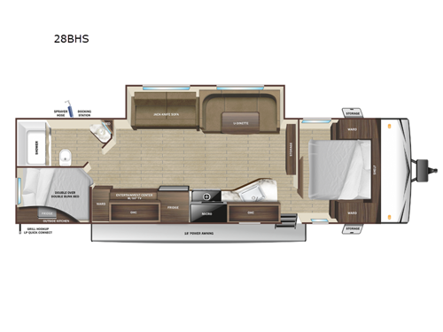 Open Range Conventional 28BHS Floorplan Image