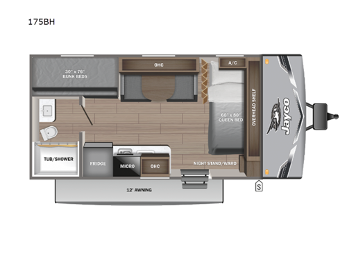 Jay Flight SLX 175BH Floorplan