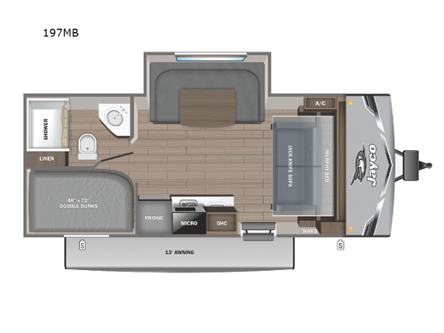 Jay Flight SLX 197MB Floorplan