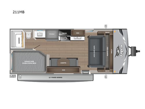 Jay Flight SLX 211MB Floorplan
