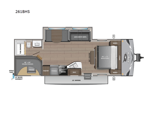 Jay Flight SLX 261BHS Floorplan