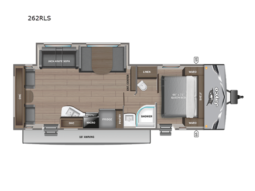 Jay Flight SLX 262RLS Floorplan